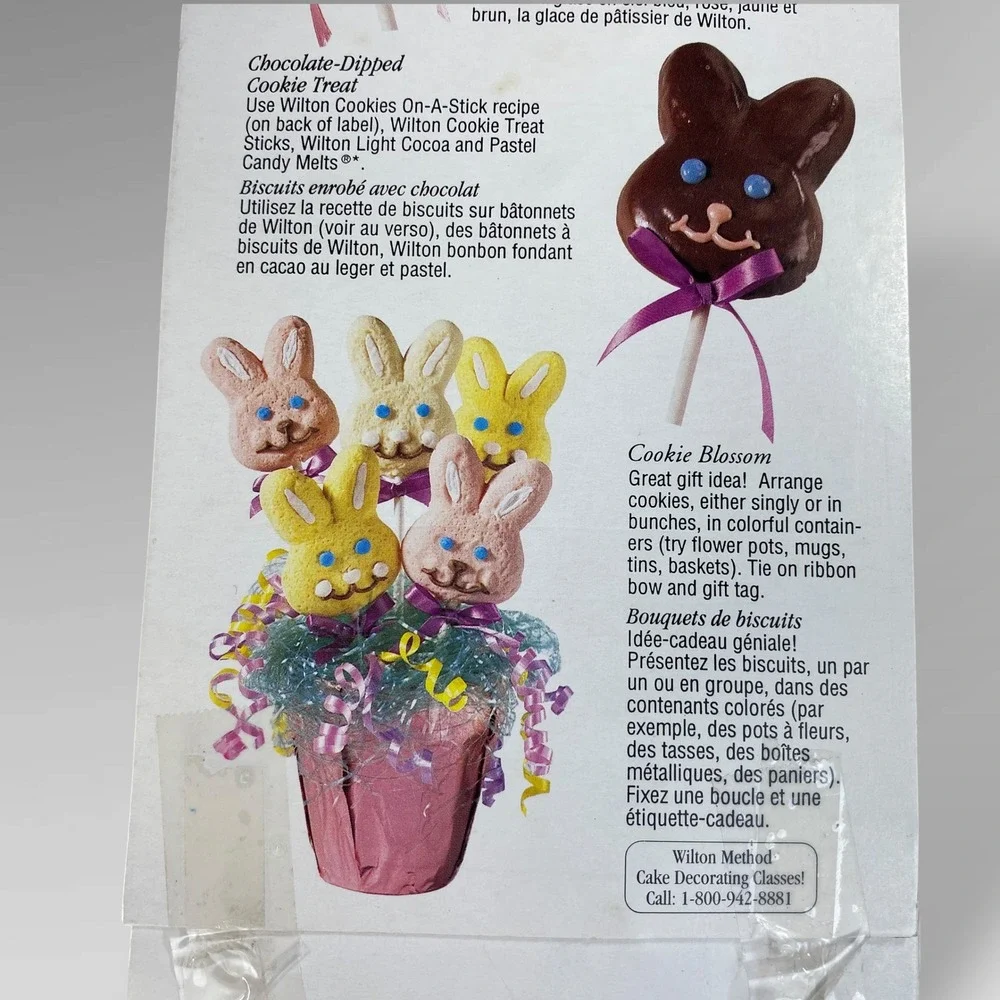 Wilton Bunny Cookie Pan Easter Treat Mold Aluminum 1996 Vintage New Old‎ Stock